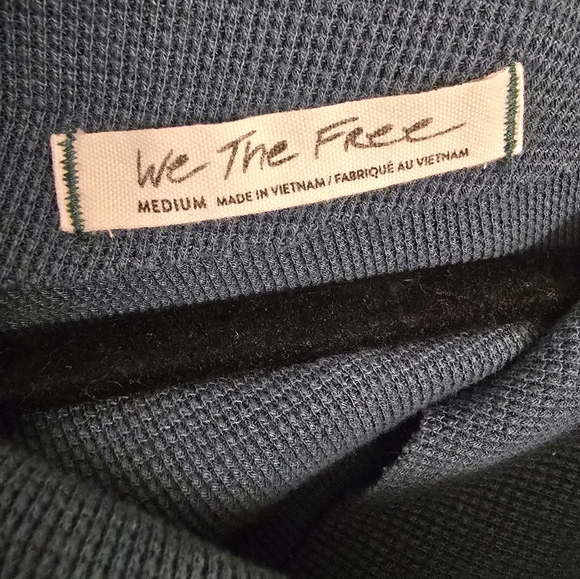Free People We The Free Fuji Thermal, Teal - Size M Medium - Picture 2 of 11